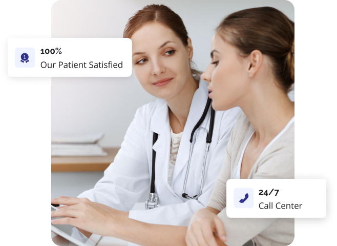 "Primary care physician consulting with patient at True Family Clinic Pearland, ensuring trusted family healthcare with 24/7 support and patient satisfaction