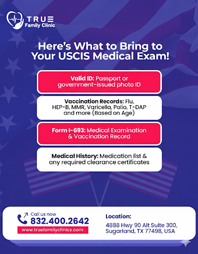 Documents to bring in your US Immigration Medical Exam